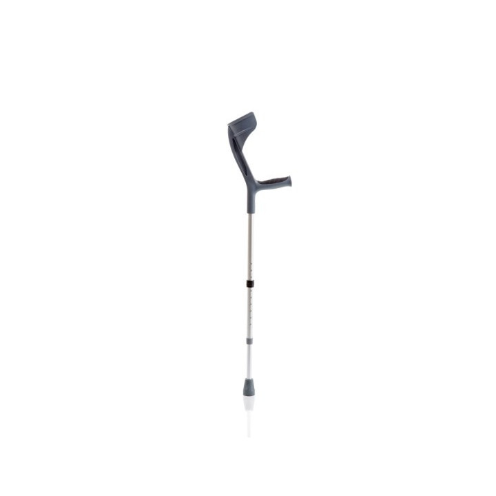 Pair Of Anodized Aluminum Forearm Crutches With Soft Support