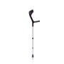 Pair of forearm crutches in anodized aluminum with soft support