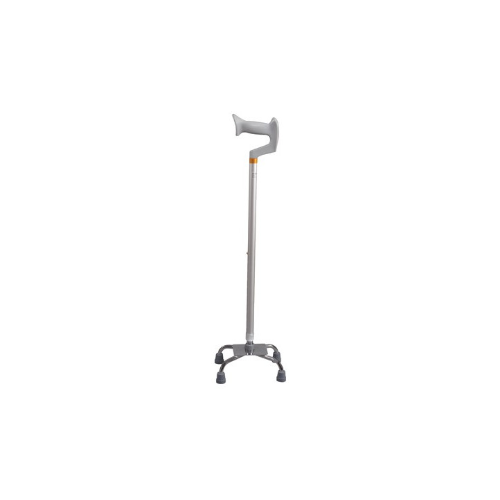 Adult narrow-base quad cane with open handle