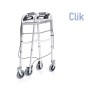 Foldable Walkers With 4 Wheels - Hand Operated Brake