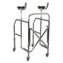 Andador plegable con soporte antibraquial regulable en altura