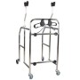Detachable underarm walker with brakes