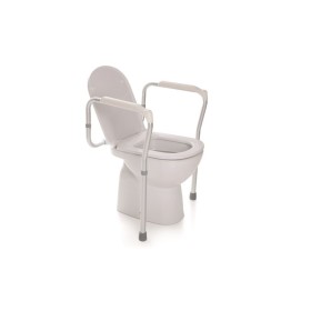 Height-adjustable toilet stand made of anodized aluminum