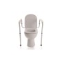 Height-adjustable toilet stand made of anodized aluminum