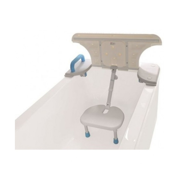 Siège de baignoire avec dossier mobile