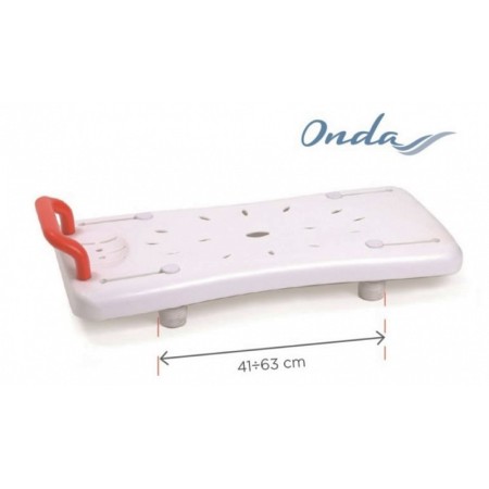 Sedile per vasca da bagno in plastica - regolabile in larghezza