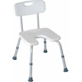 Mopedia Asiento de baño en forma de U con respaldo