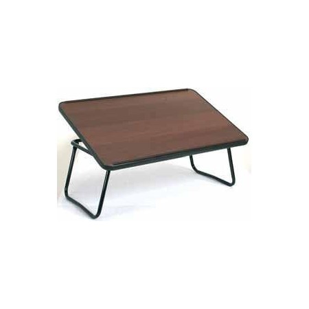 Plateau de lit avec support de livre marron