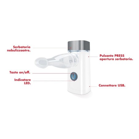 Aerosol portátil con batería recargable compact medel