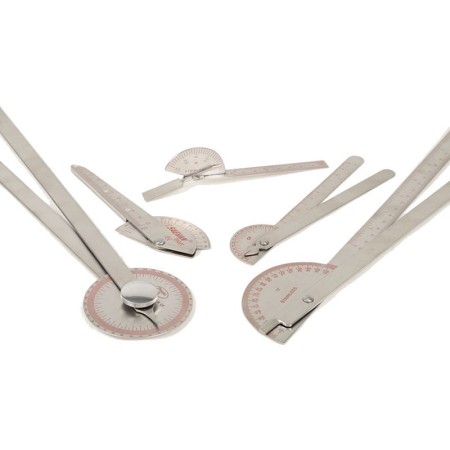 180° protractor - stainless steel