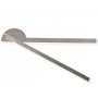 180° long arm protractor - stainless steel