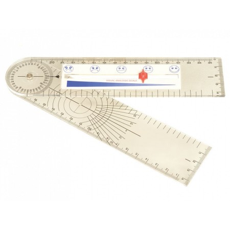 Goniometer with pain scale