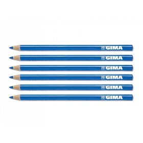 Gima dermatologisch potlood - blauw - pack 6 stuks.