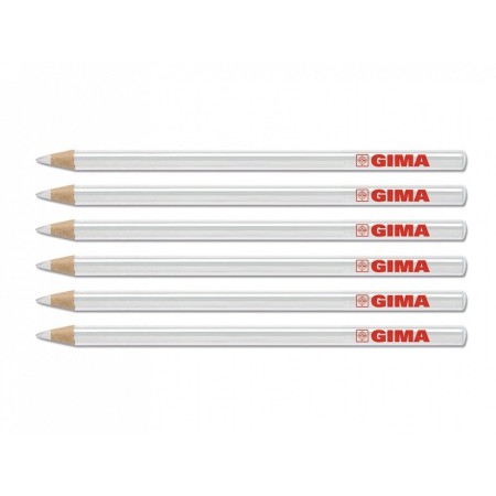 Gima dermatologischer stift - weiß - 6er-packung.