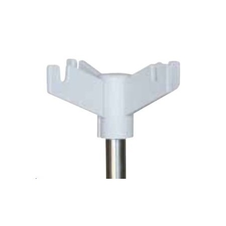 Piantana per ipodermoclisi inox a 2 o 4 ganci base plastica