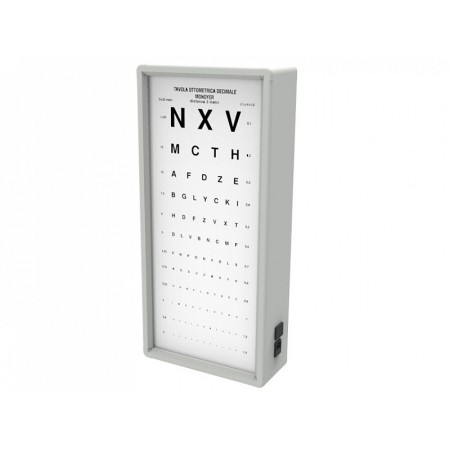 Monoyer luminous optotype - 3 meter