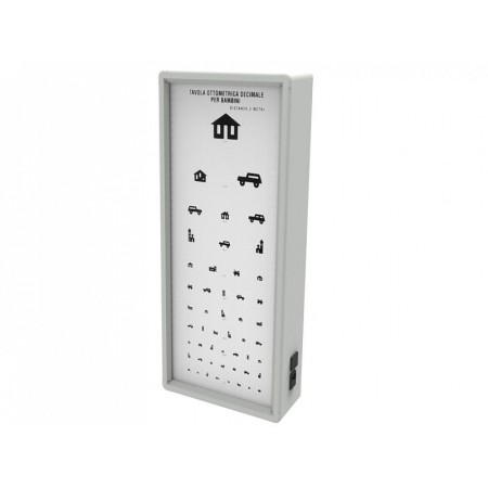 Pedijatrijski luminiscentni optotip - 3 metra