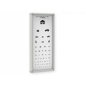 Pediatric non-luminous optotype - 3 meters