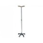 IV pole 2 hooks - on wheeled stand