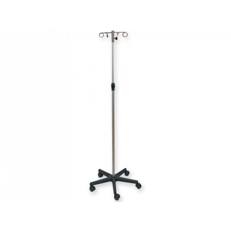 Iv stand with 4 hooks - on stand with wheels