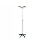 IV pole 2 hooks - on aluminium stand