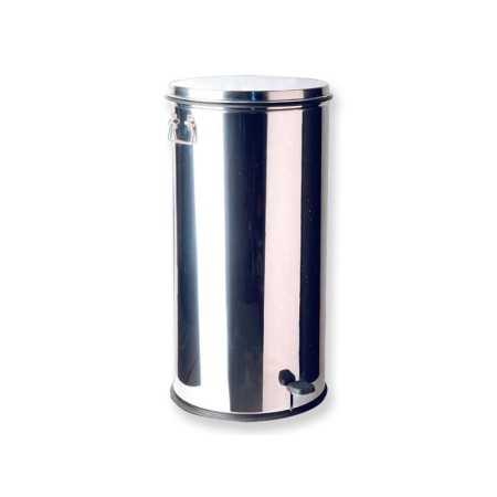 Stainless steel waste bin - 70 liters - with pedal