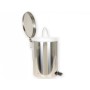 Stainless steel waste bin 9.5 l - stainless steel