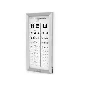 Ultra-flat LED optotype - mixed decimals