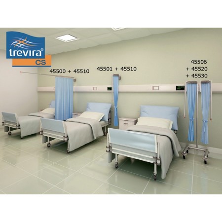 Chariot pour 2 rideaux - sans rideaux
