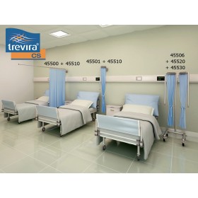 Trevira curtain 225x h 180 cm - light blue - per arm