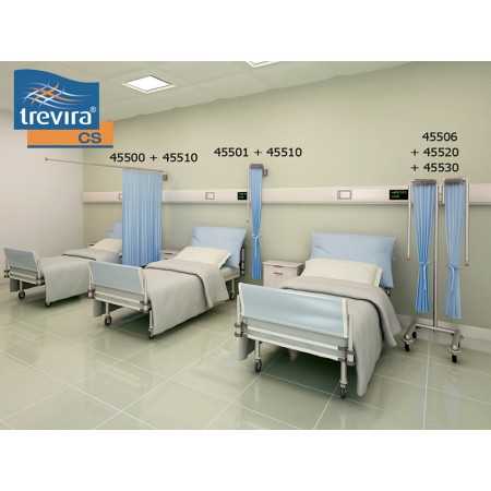 Cort Trevira 225x h 145 cm - albastru deschis - pentru troler