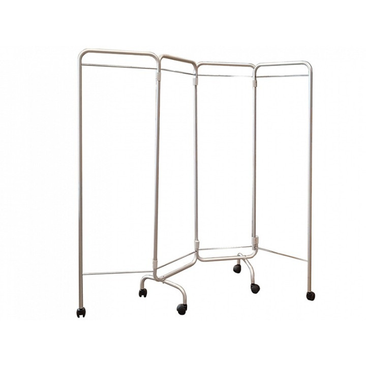 Biombo de 4 hojas con ruedas - sin cortinas