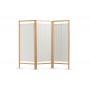 Wooden Screen - 3 Fire-Resistant Cotton Panels