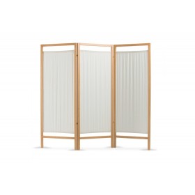 Wooden Screen - 3 Doors in Fireproof Cotton