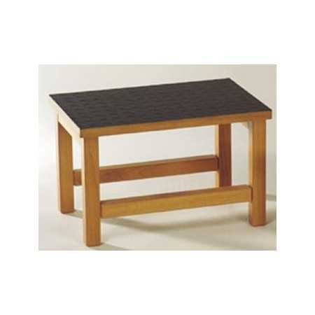 Peldaño de madera con 1 escalón cm 27x40x25h para mesas médicas
