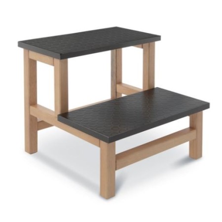 Holzstufe mit 2 stufen cm40xt:41,5xh:36 cm für medizinische betten