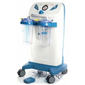 Aspiratore chirurgico NEW HOSPIVAC 400 con 2 vasi da 2l, comando a pedale e deviatore di flusso