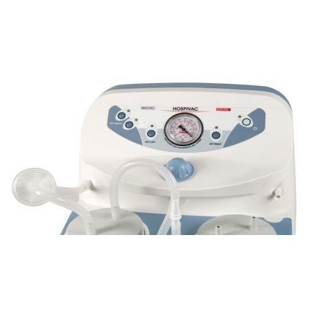 Noul aspirator chirurgical hospivac 400 cu două recipiente de 2 litri, pedală de picior și deviator de flux