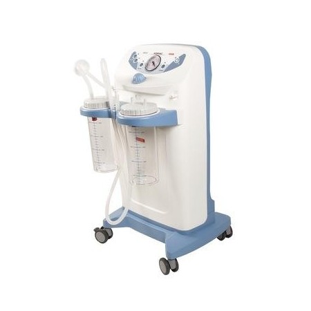 Nov kirurški aspirator hospivac 400 z dvema 2-litrskima posodama, nožnim regulatorjem in preusmerjevalnikom pretoka