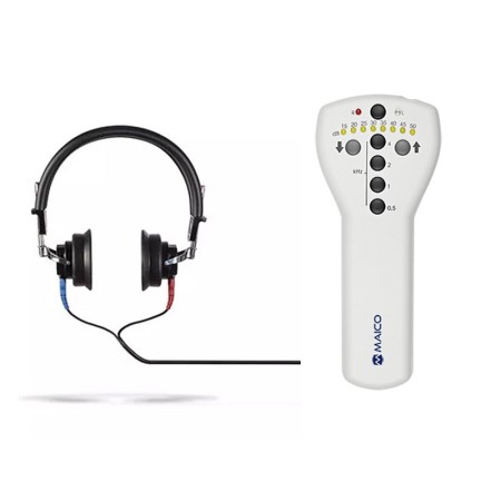 Maico ma1 screeningaudiometer met koptelefoon