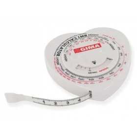 Měřicí páska s kalkulačkou indexu tělesné hmotnosti
