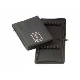 Mini porte-flacon zippé - nylon noir