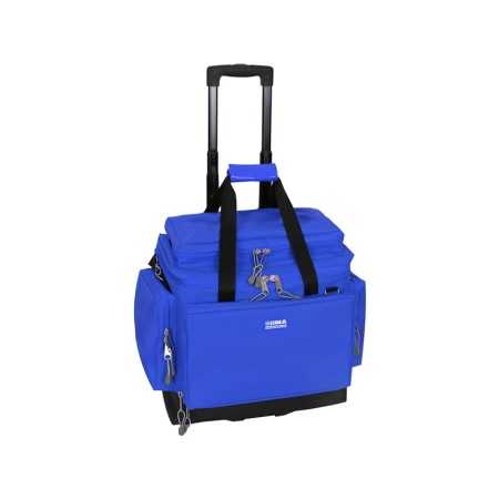 Borsa smart con trolley - media - blu