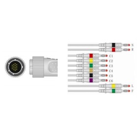 Cardioline-kompatibles statisches EKG-Patientenkabel