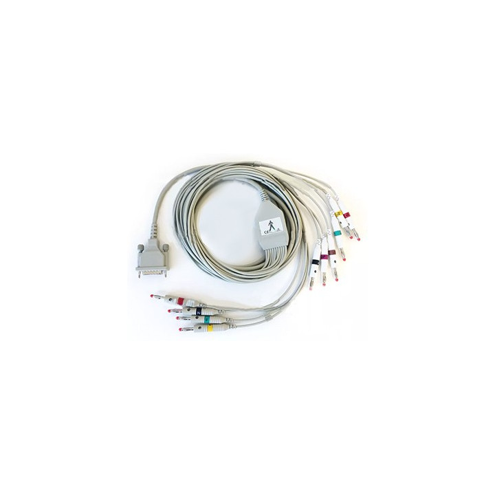 Câble patient pour ECG multimarque Schiller, Edan, Esaote