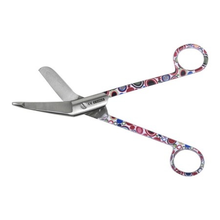 Nožnice na obväzy z nehrdzavejúcej ocele - bublinový dizajn - 18 cm