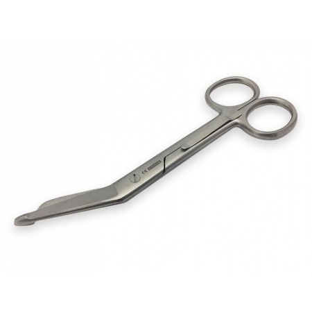 Bandage scissors with clip - 14 cm