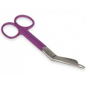 Nůžky na obvazy - fialové kroužky - 14 cm