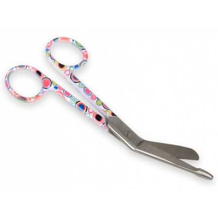 Bandage scissors - bubble pattern - 14 cm