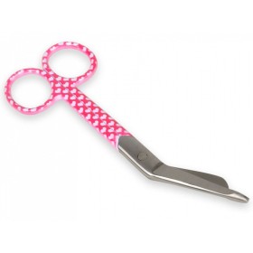 Bandage scissors - heart pattern - 14 cm